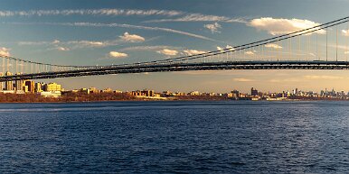 george-washington-bridge View of The George Washington Bridge and Manhattan from New Jersey's Palisades Interstate Park