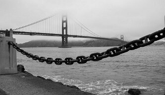 golden-gate-bridge View of the bridge from the Presidio of San Francisco which is a park and former U.S. Army post on the northern tip of the San Francisco, California