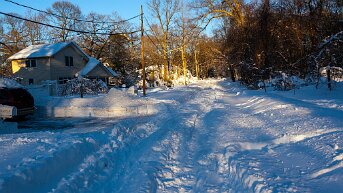 snow-storm Streets covered by a lot of snow in the aftermath of a winter storm that left the neighborhood blocked for 5 full days